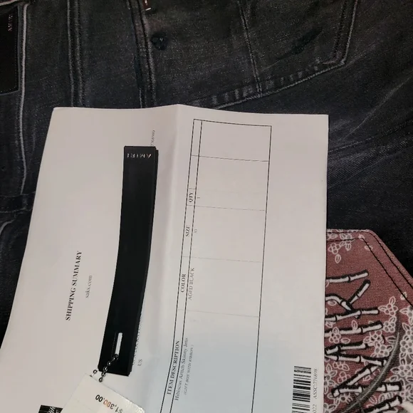 Brand new Amiri Hibiscus Arttch Skinny Jeans (Aged Black) size 30 - Picture 5 of 9